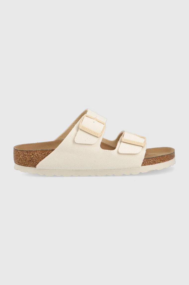 Birkenstock klapki Arizona Rivet Logo damskie kolor beżowy 1022679 1022679-Eggshell