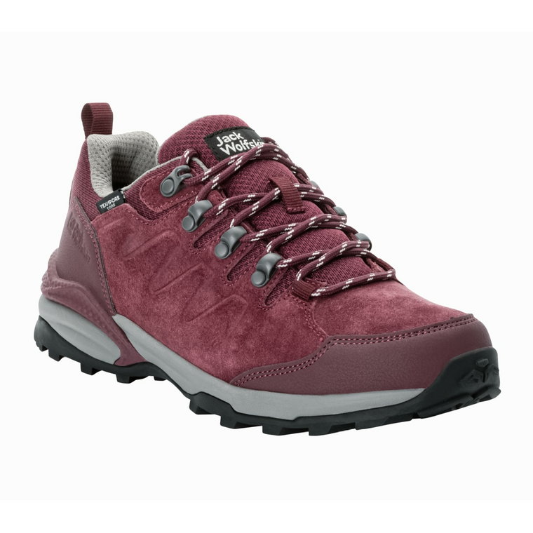 Buty damskie na wędrówki Jack Wolfskin REFUGIO TEXAPORE LOW W dark maroon - 37