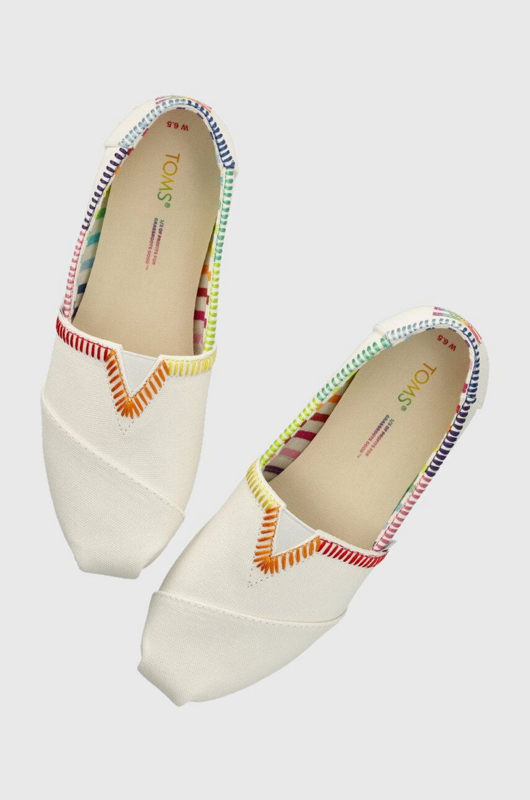 Toms espadryle Alpargata kolor biały 10019520