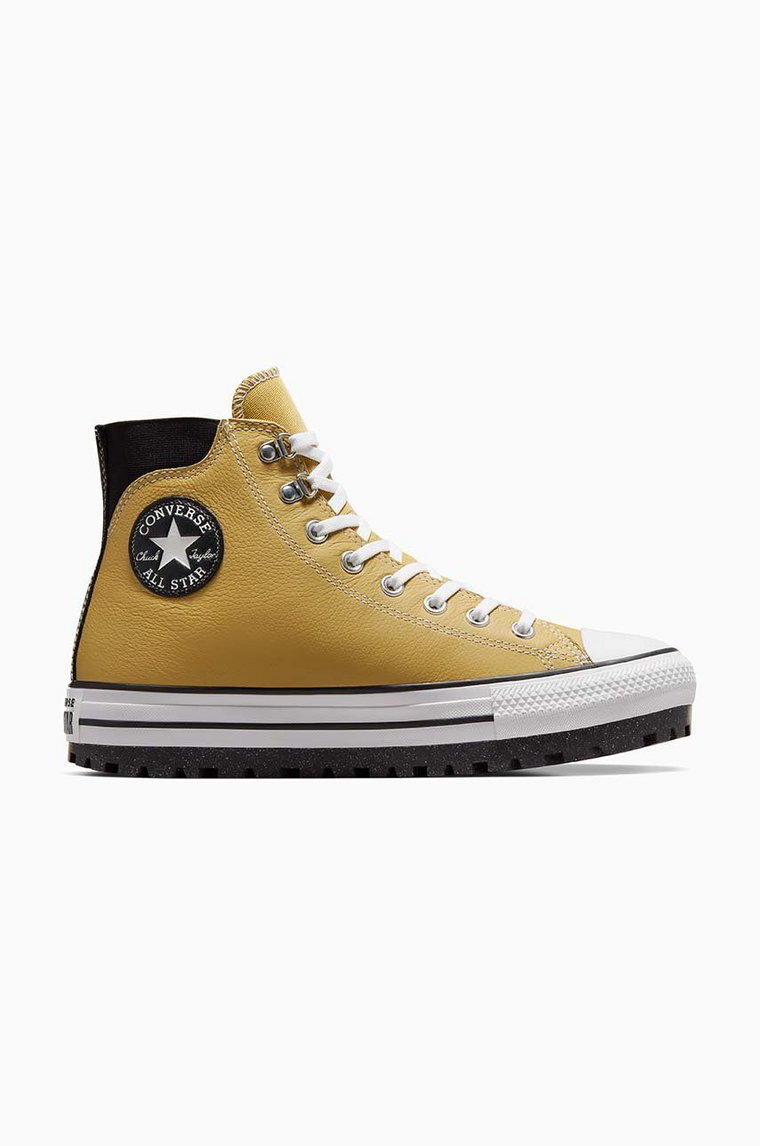 Converse trampki skórzane Chuck Taylor All Star City Trek męskie kolor żółty A04482C