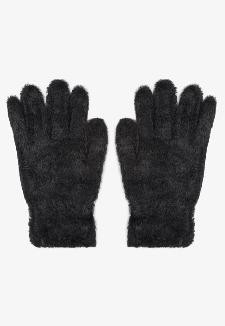 Czarne Rękawiczki Pluszowe Monlolov