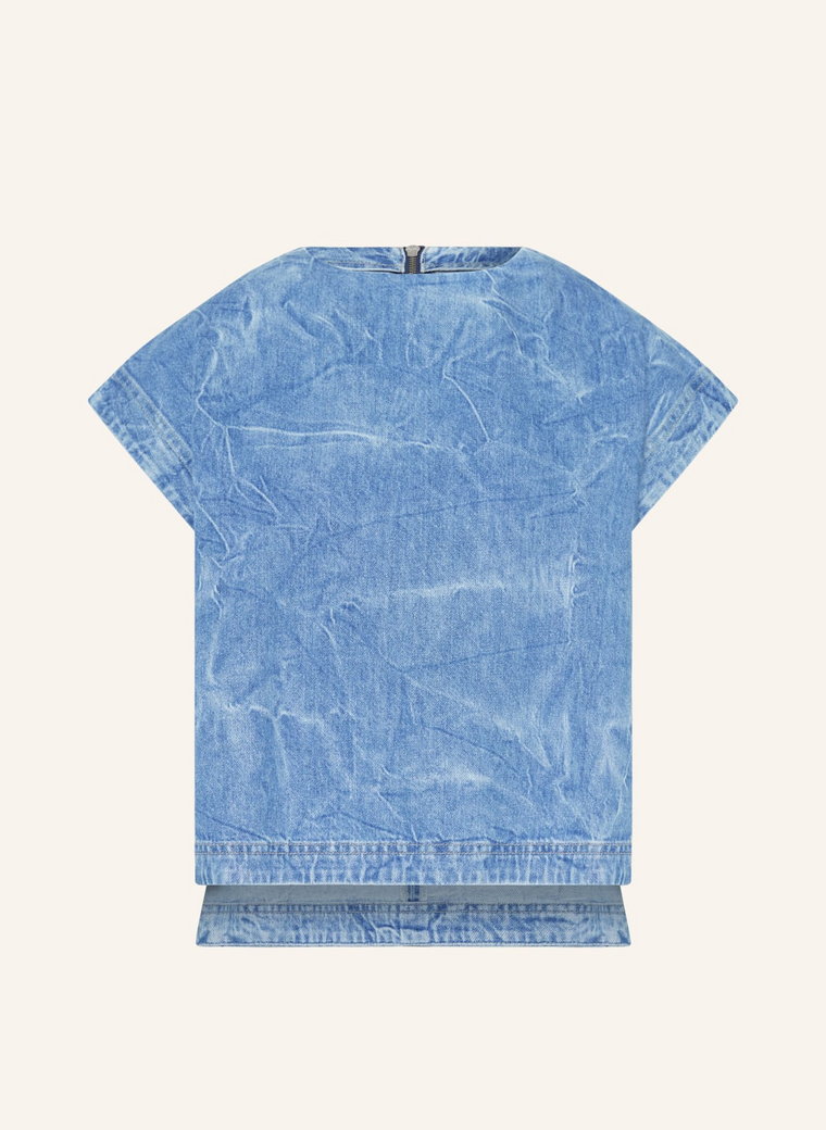 Closed T-Shirt Z Materiału Jeansowego blau