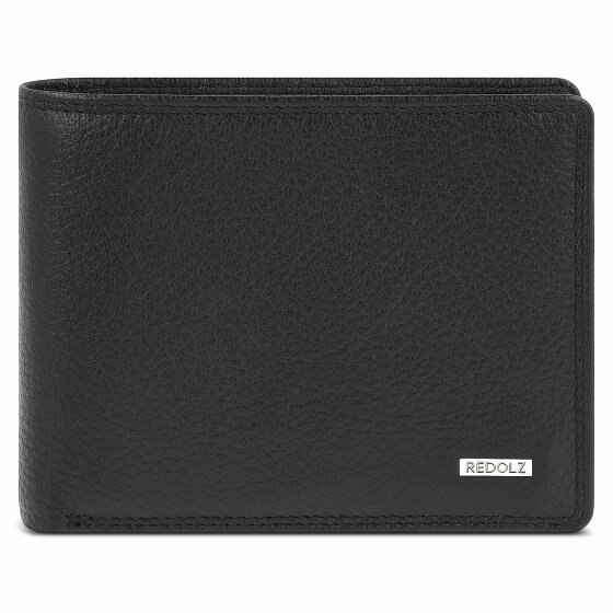 Redolz Leather Essentials Portfel Ochrona RFID Skórzany 12 cm black