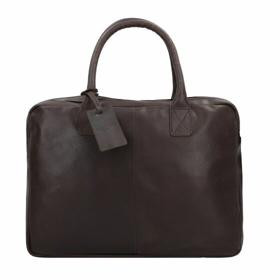 Burkely Vintage Taylor Briefcase Leather 40 cm Komora na laptopa brown