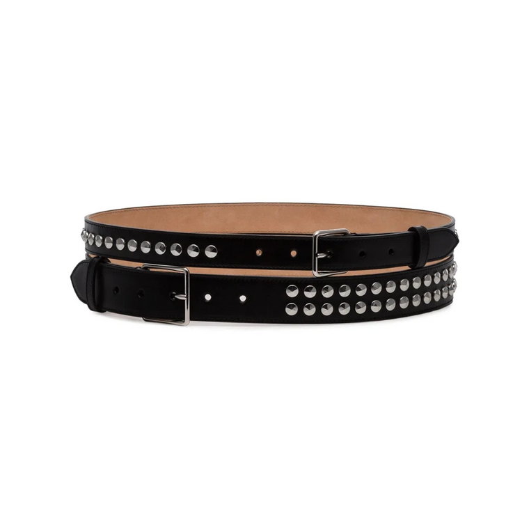 Studded Skórzany Pasek Alexander McQueen