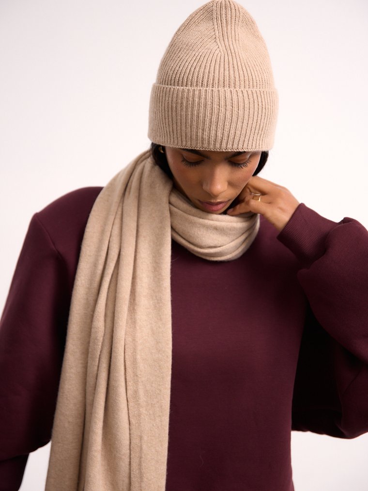 CZAPKA CASHMERE SAND