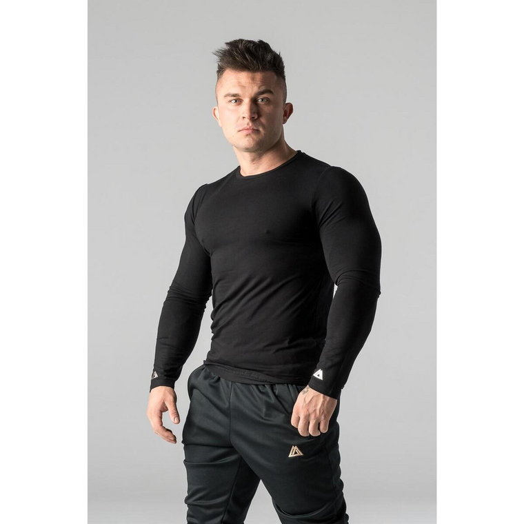 Longsleeve na trening slim fit męski Deadlift METALLIC