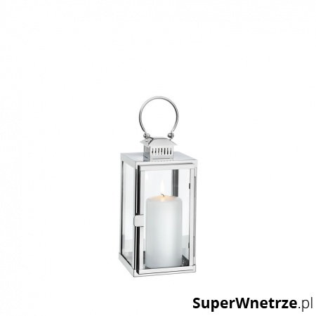 Lampion mini 11x11x30 cm Cilio srebrny kod: CI-293715