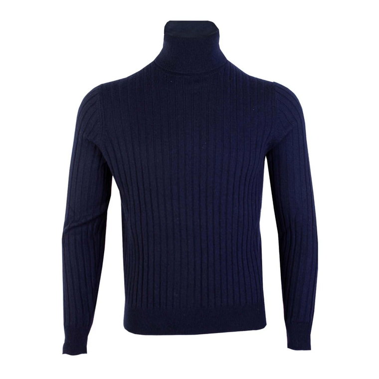 Niebieski Sweter z Warkoczami Malo