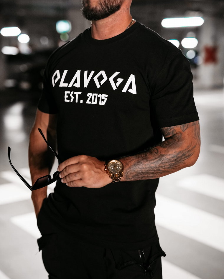 T-shirt męski OLAVOGA GRECOS MEN czarny