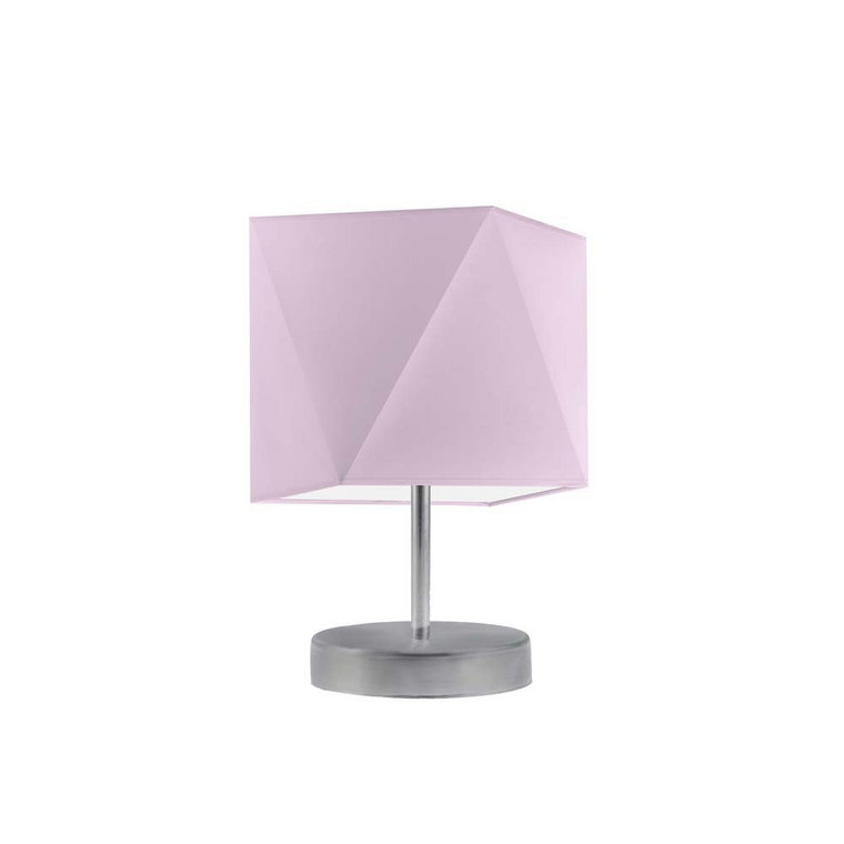 Lampka nocna LYSNE Pasadena, 60 W, E27, fioletowa/srebrna, 30x23 cm