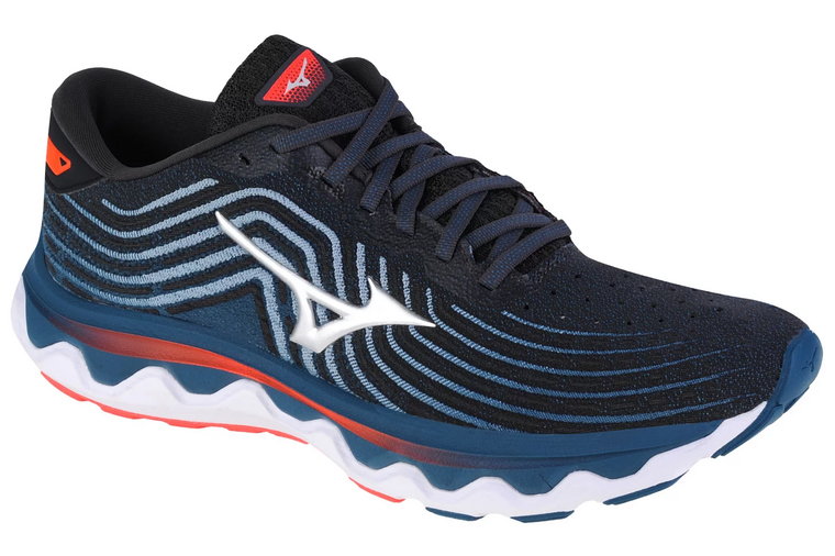 Mizuno Wave Horizon 6 J1GC222611, Męskie, Czarne, buty do biegania, tkanina, rozmiar: 42