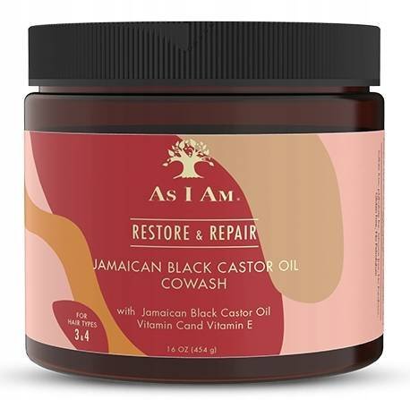 As I Am, Restore & Repair, Jamaican Black Castor Oil CoWash, 454g