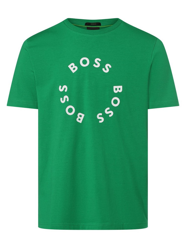 BOSS Green - T-shirt męski  Tee 4, zielony