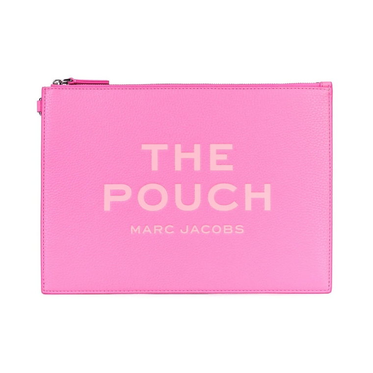 Duża Pouch w skórze Petal Pink Marc Jacobs