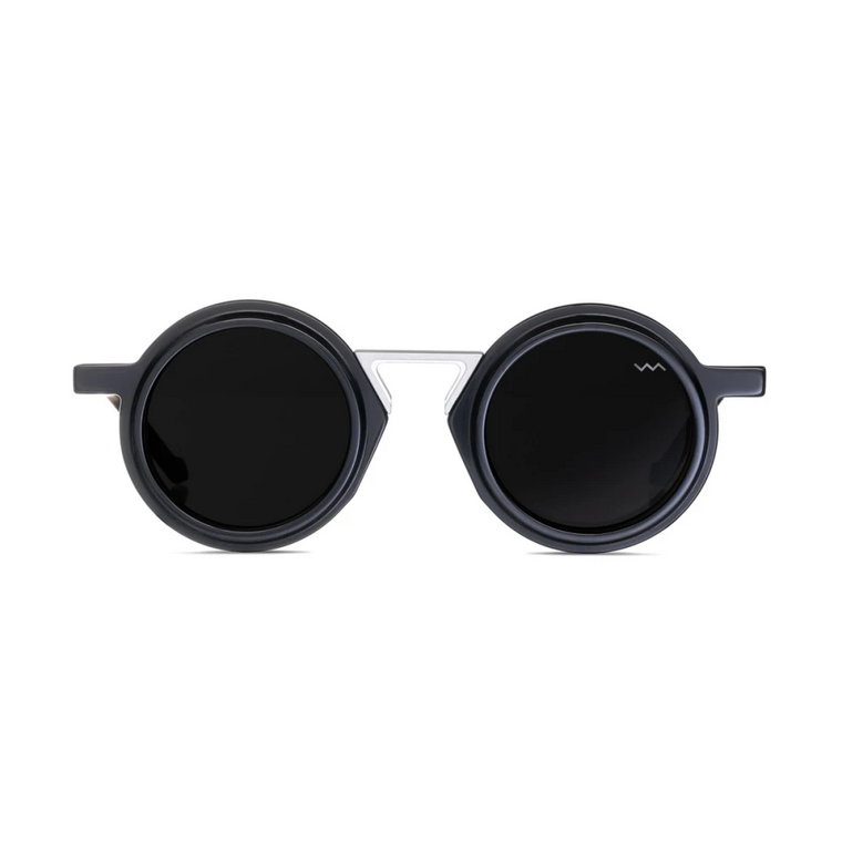 okrągłe okulary przeciwsłoneczne czarne matowe Vava Eyewear