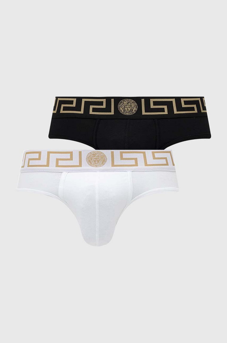 Versace slipy 2-pack męskie kolor czarny AU10180 A232741