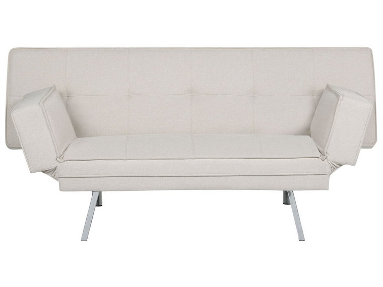 Tapicerowana sofa rozkładana beżowa BRISTOL