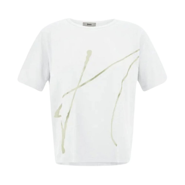T-shirt z laminowanym nadrukiem Essential Line Herno