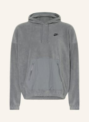 Nike Bluza Z Kapturem Z Polaru Club grau