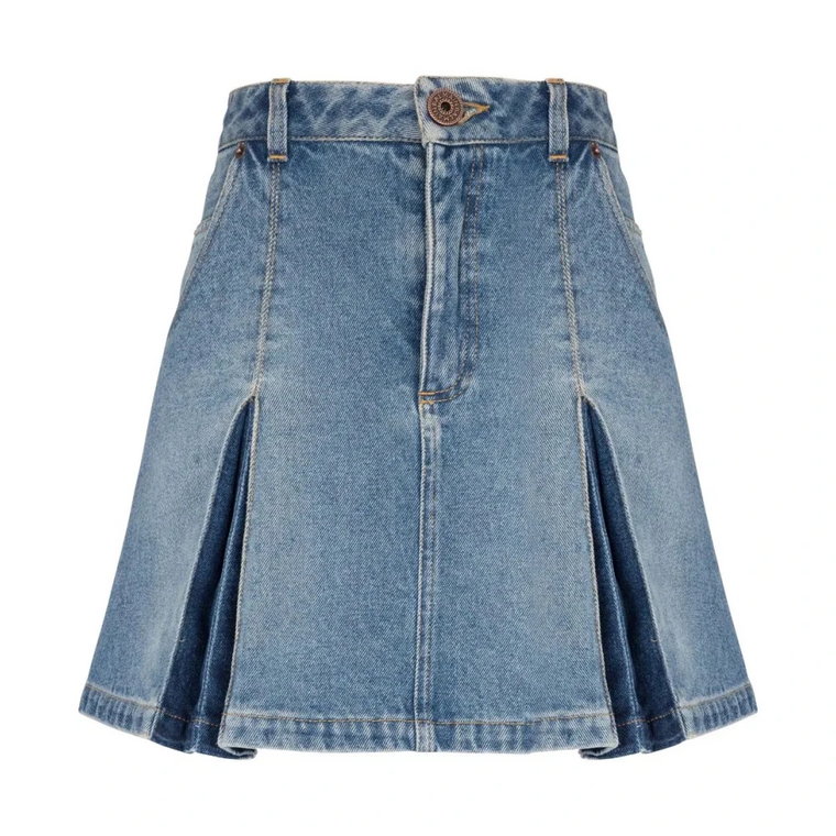 Denim Skirts Balmain