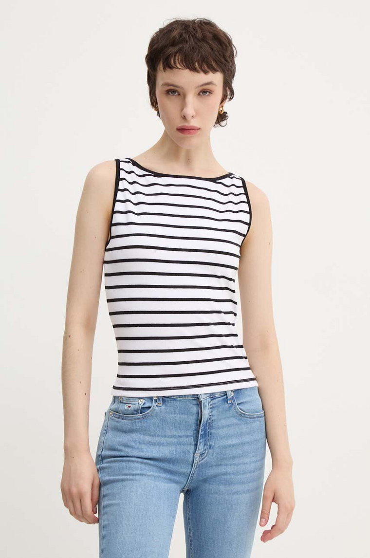 Abercrombie & Fitch top damski kolor biały KI139-4683