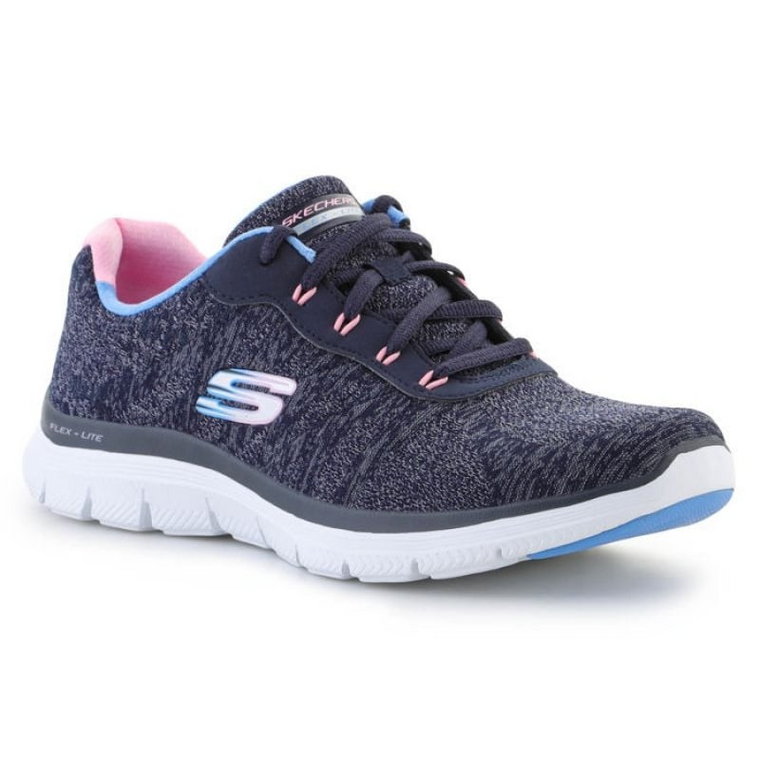 Buty Skechers Flex Appeal 4.0 - Fresh W 149570-NVMT niebieskie