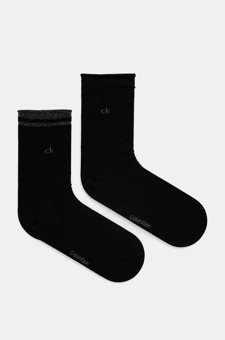 Calvin Klein skarpetki 4-pack damskie kolor czarny 701229442