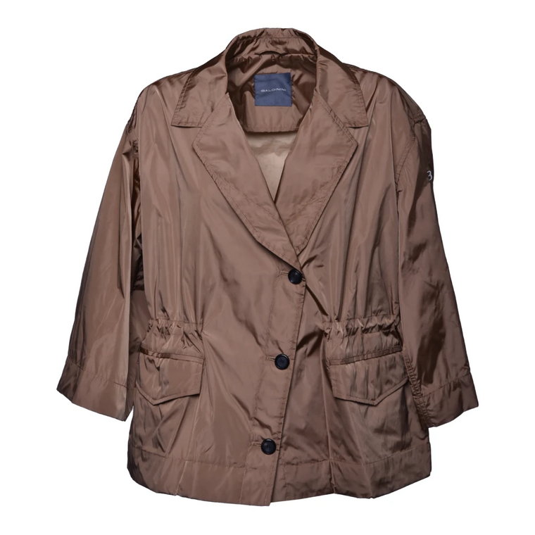 Brown fabric jacket Baldinini