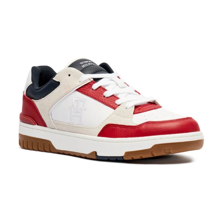 Tommy Hilfiger Skórzane sneakersy BASKET