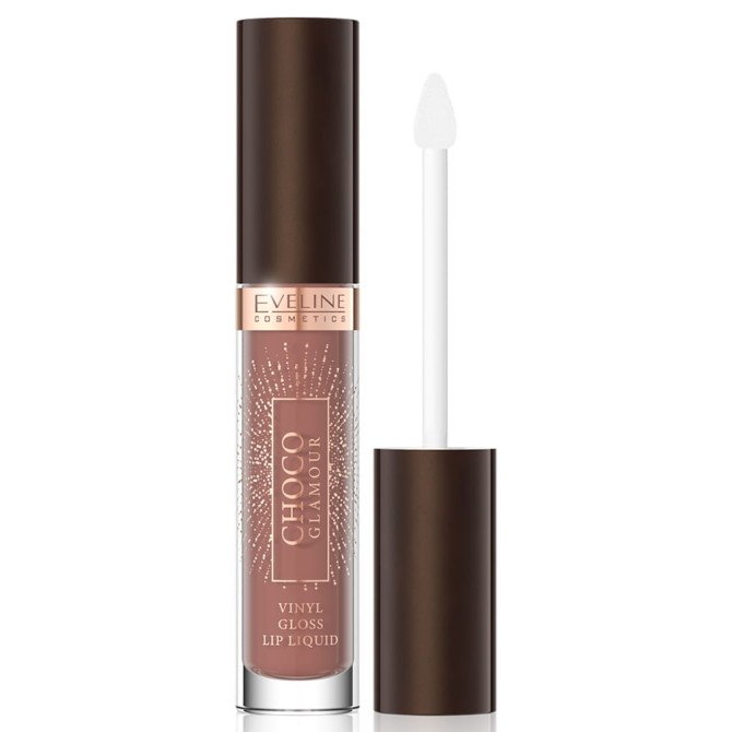 Eveline Cosmetics Choco Glamour pomadka w płynie z efektem glossy lips 01 4.5ml