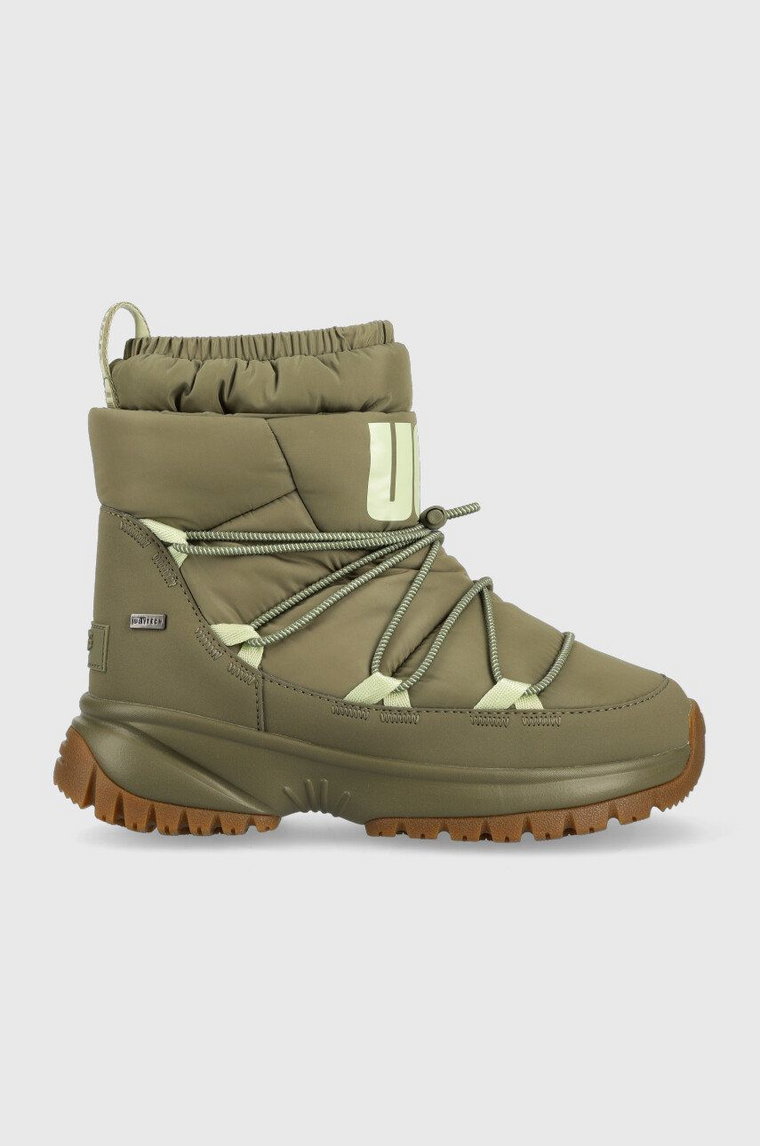 UGG śniegowce Yose Puffer Mid kolor zielony 1131978.BTOL