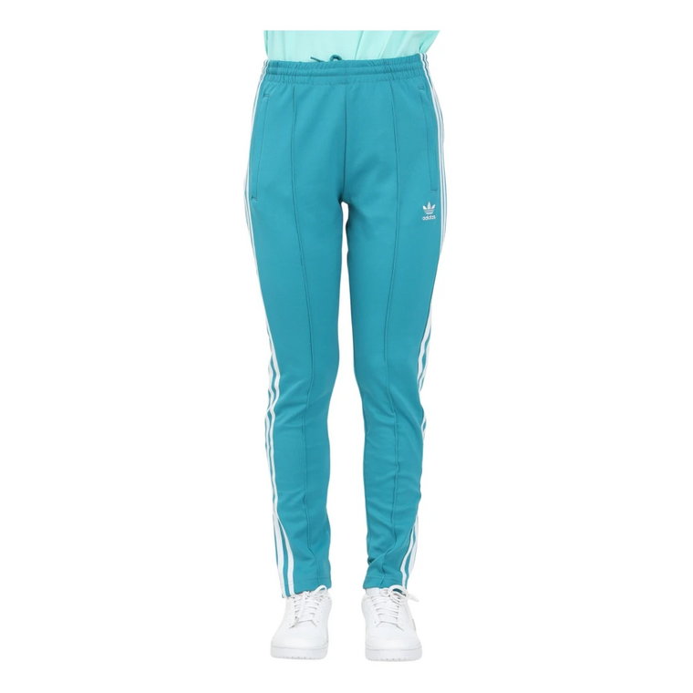 Turkusowe Spodnie Sportowe dla Kobiet Adidas Originals