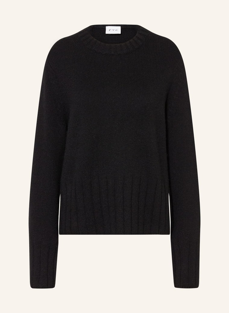 Ftc Cashmere Sweter Z Kaszmiru schwarz