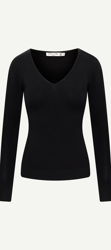 WILLIAM DE FAYE Sweter z kaszmirem - Czarny - Kobieta - XL (XL)