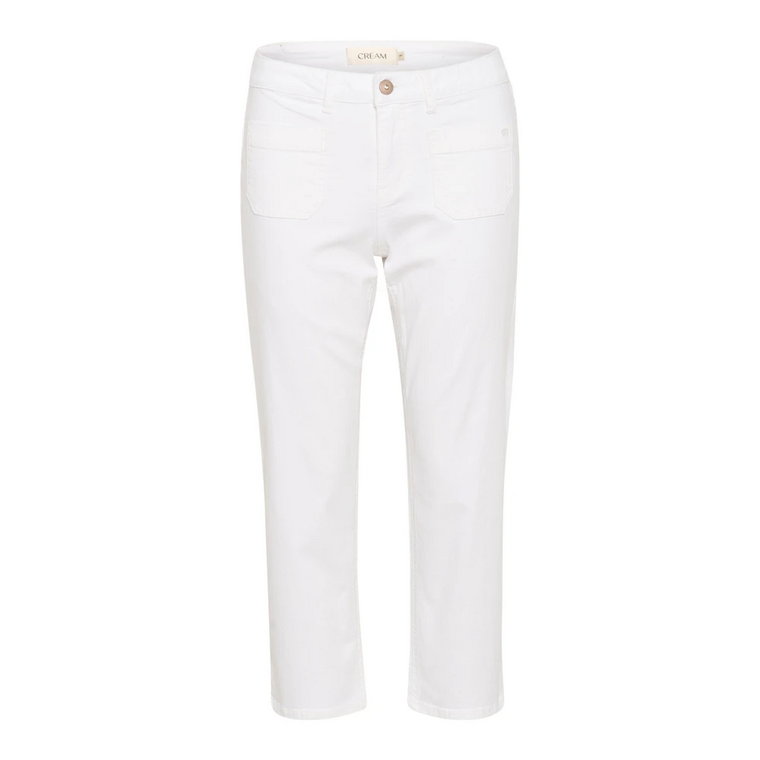 Cropped Trousers Cream