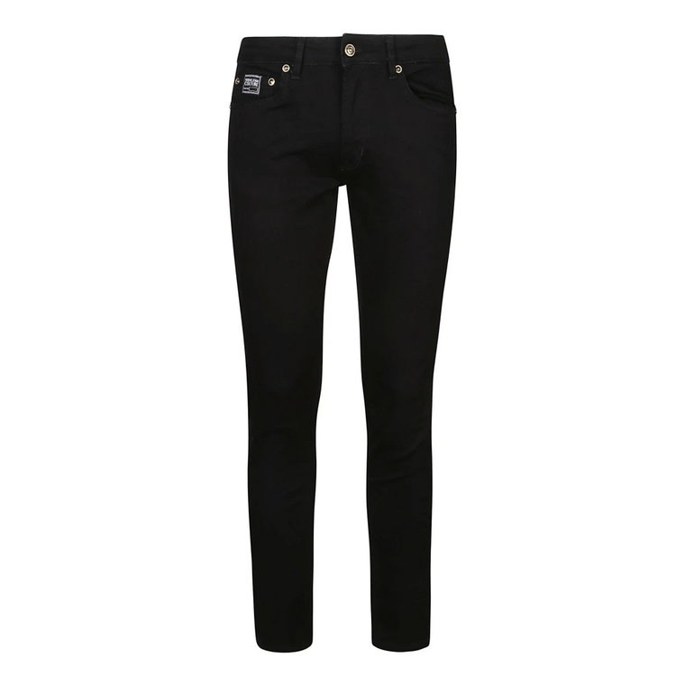 Czarne Wąskie Spodnie Dundee Versace Jeans Couture