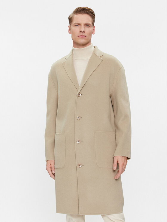 Płaszcz wełniany Calvin Klein