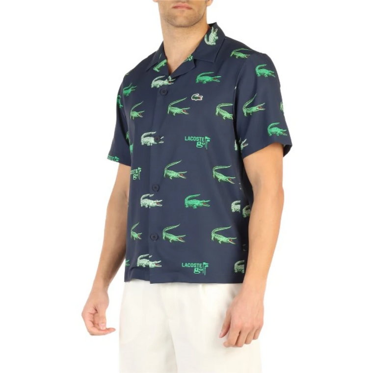 Koszula z Krótkim Rękawem - Klasyczny Kołnierz, Regular Fit Lacoste