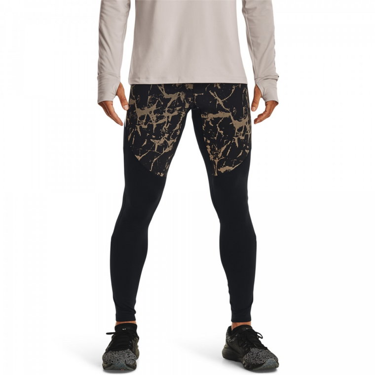 Męskie legginsy do biegania Under Armour UA OutRun the Cold Tight - czarne