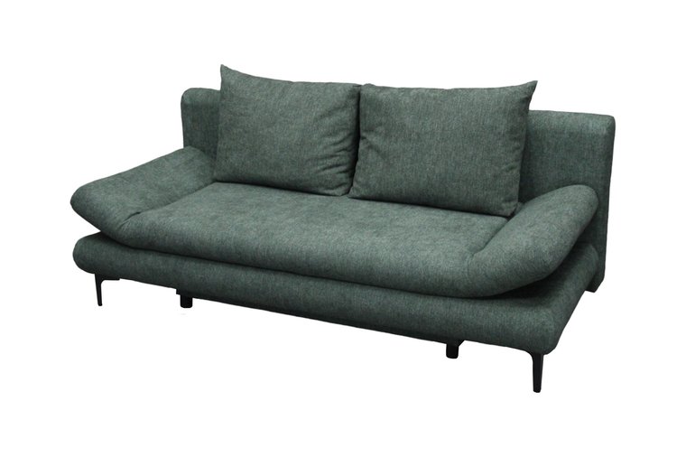 Sofa Rozkładana Lemon 197X90X76-87 Cm Zielona Kanapa Z Funkcją Spania B 8817