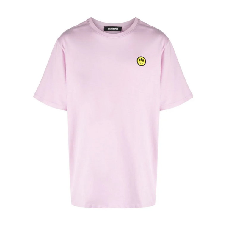 Różowa koszulka z nadrukiem logo Barrow
