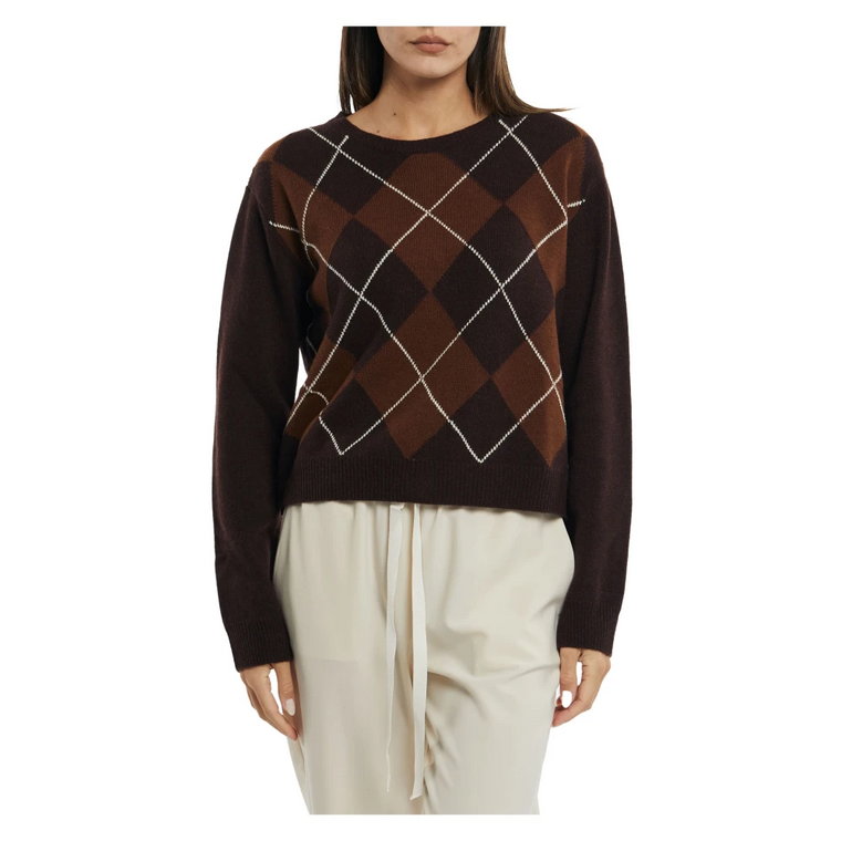 Diamond Intarsia Sweater Semicouture