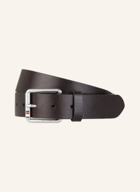 Tommy Hilfiger Pasek Skórzany Casual braun