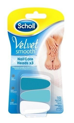 Scholl Velvet Smooth Wymienne Nasadki Do Elektrycznego Pilnika Do Paznokci 3 szt.