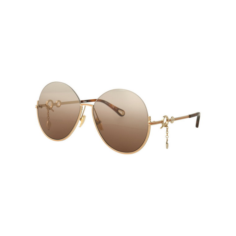 Modne Metalowe Okulary Przeciwsłoneczne Chloé