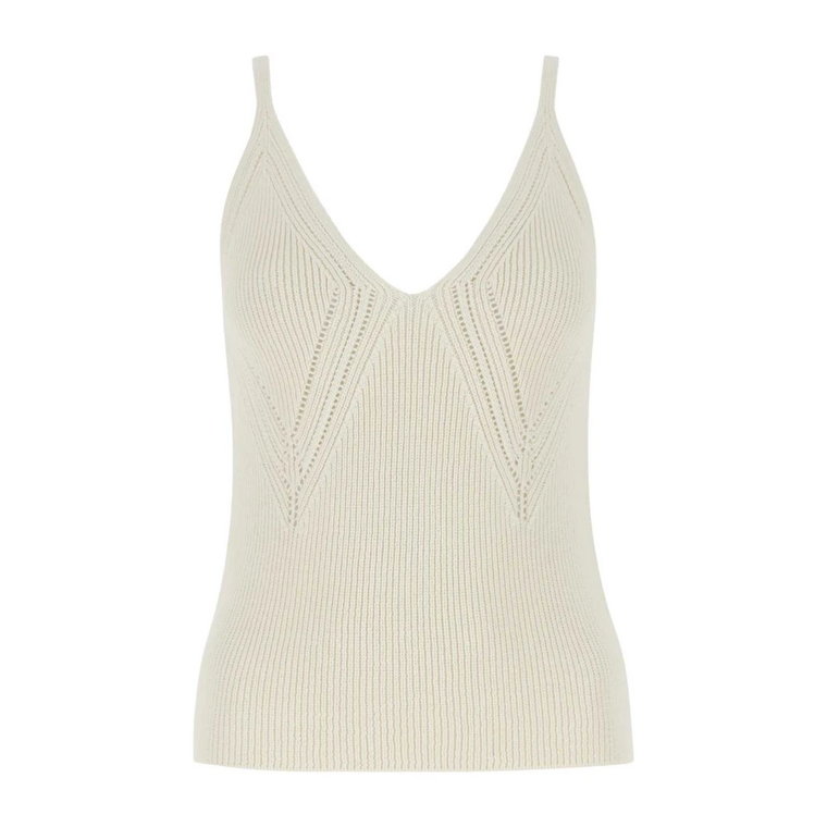 Ivory Viscose Blend Top Jil Sander