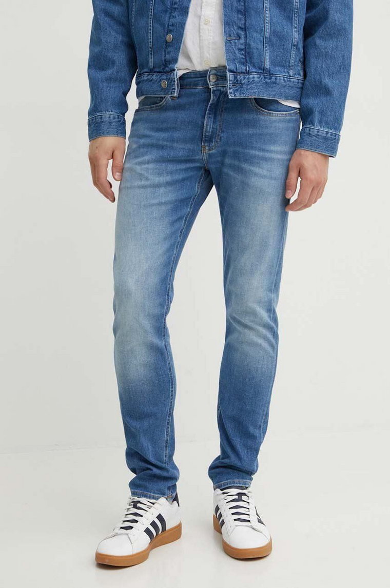 Calvin Klein Jeans jeansy męskie kolor niebieski J30J323685