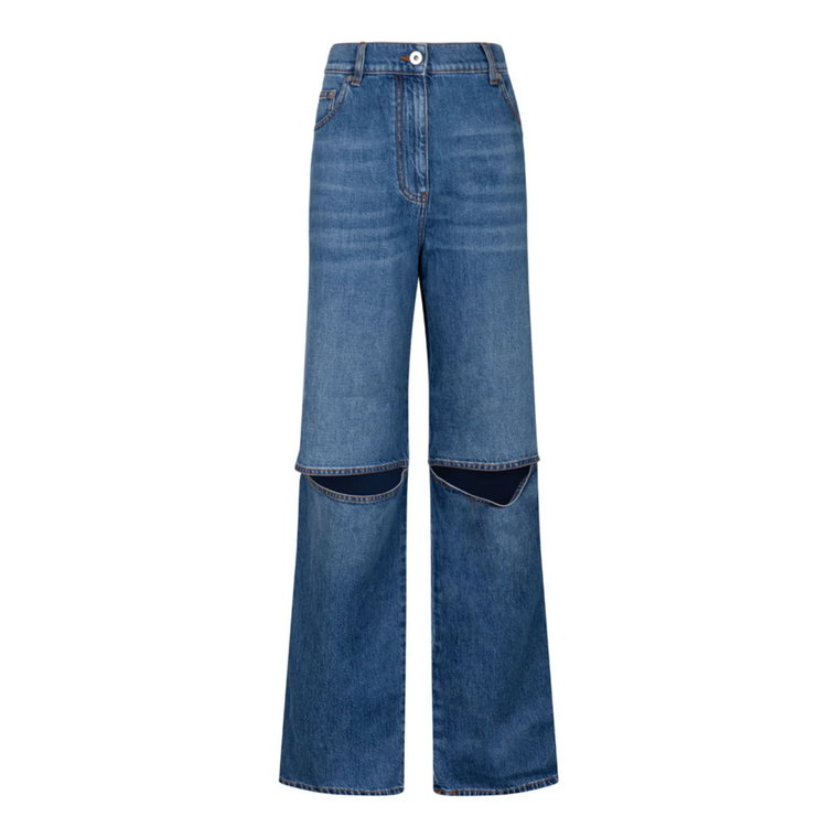 Cut Out Denim Jeans Niebieskie JW Anderson