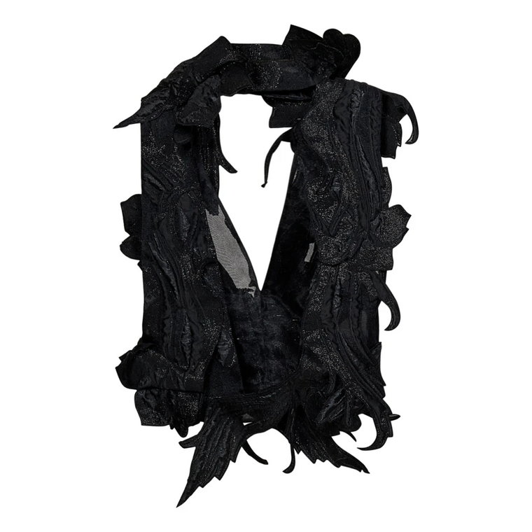 Czarna Odzież Wierzchnia dla Kobiet Aw23 Alberta Ferretti